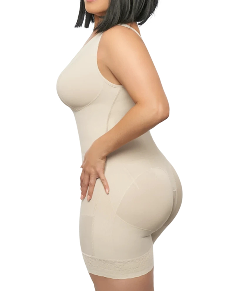 Sleeveless Postparto Post Surgery Compression Garment Control Abdomen Buttoned bodysuit Weight loss fitness
