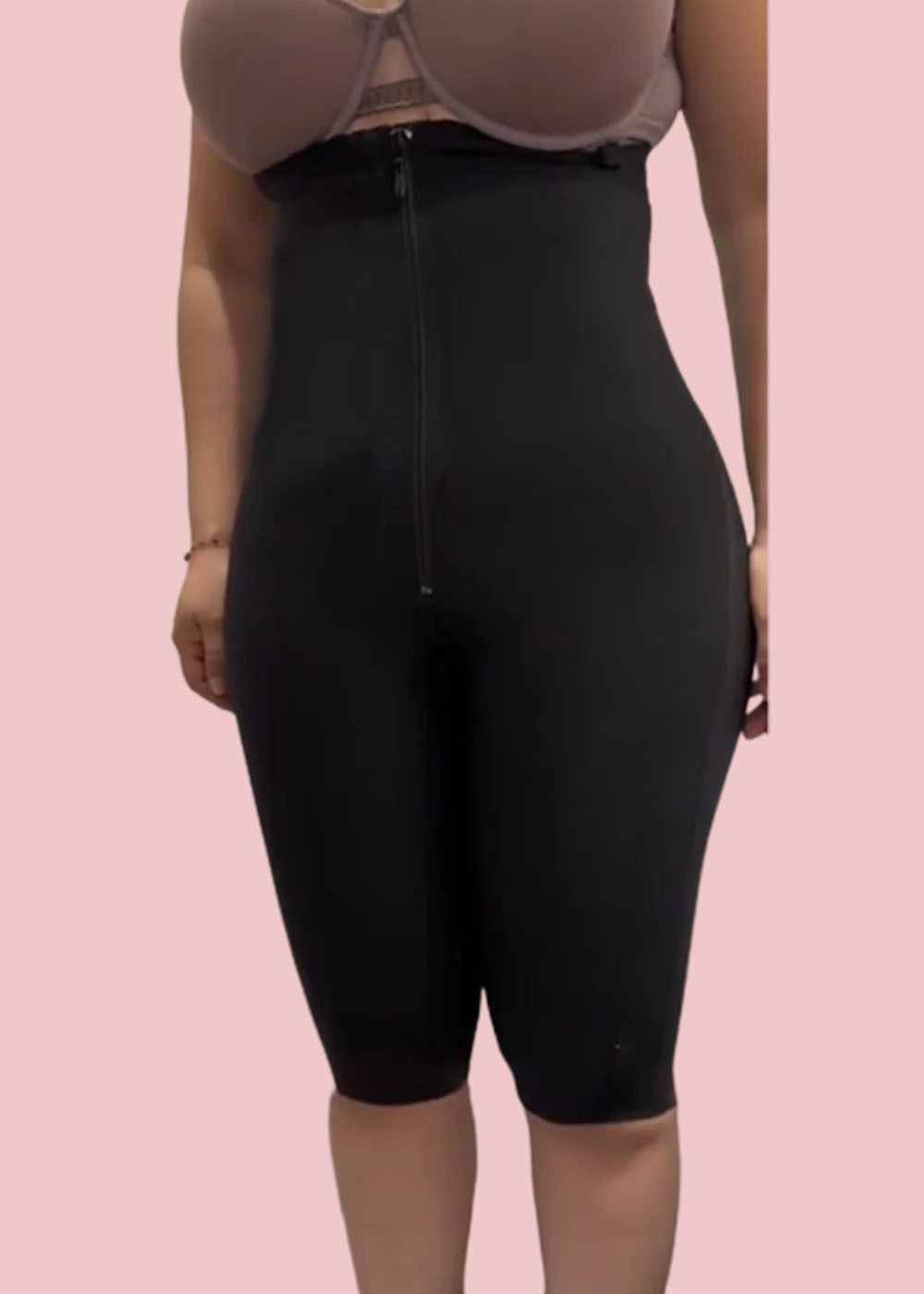 Zipper Mid-leg Shaper Pants