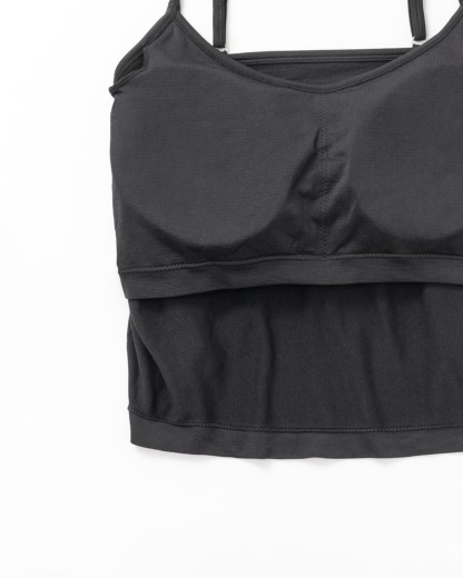 Pullover Camisole Removeble Pad Adjustable Strap Yoga Bra