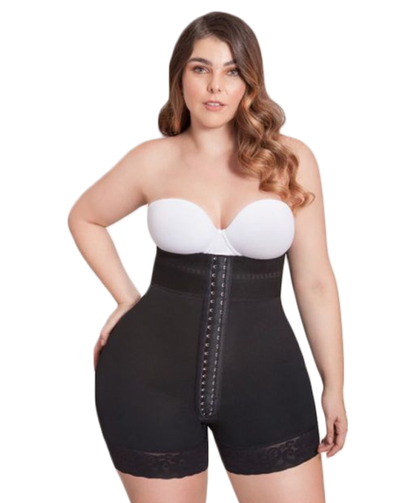 Womens High Waisted Butt Lifter Tummy Control Waist Trainer Butt Pads Hip Enhancer Silicone Lace Shorts