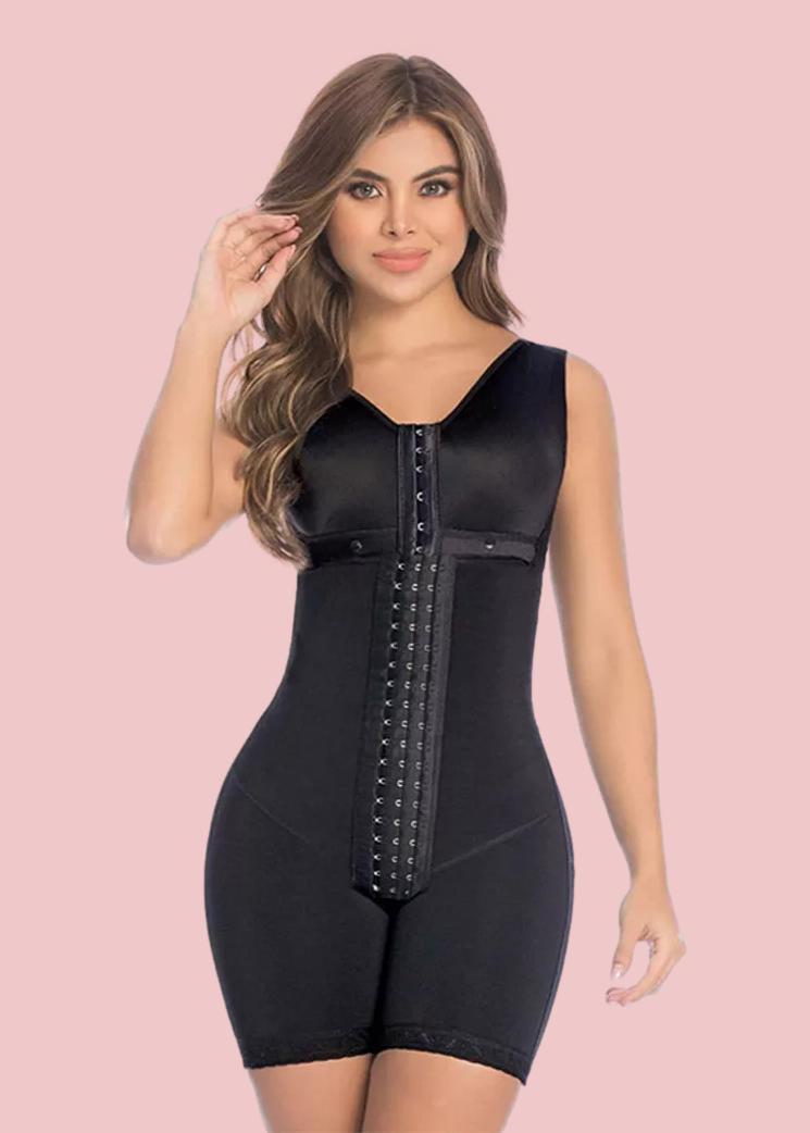 Women's Tummy Control Shapewear High Compression Faja Bodysuit Postpartum