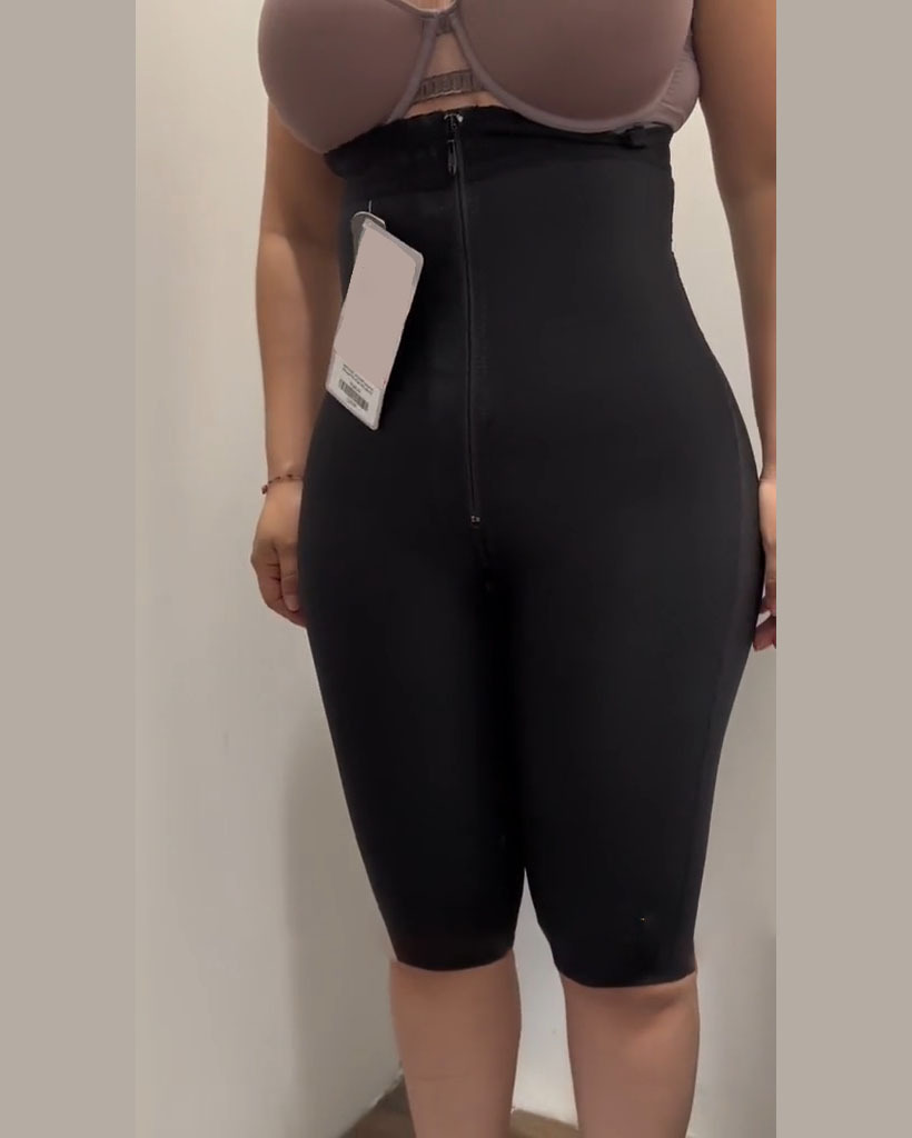 Zipper Mid-leg Shaper Pants