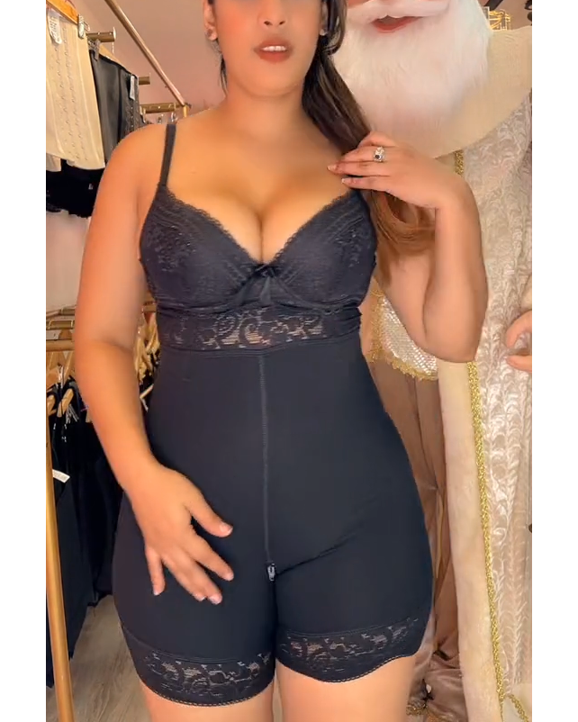 Women Butt Lifter (Crotch With Zipper) Seamless Slimming Shorts