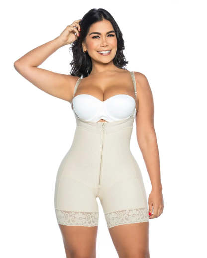 Faja tipo short strapless