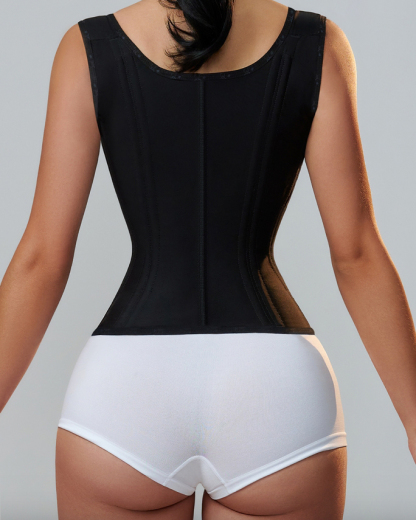 Waist Trainer for Women Corset Vest Body Shaper Cincher Trimmer Tank Top Sport Girdle with Steel Bones