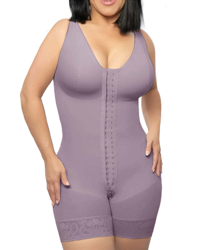 Sleeveless Postparto Post Surgery Compression Garment Control Abdomen Buttoned bodysuit Weight loss fitness