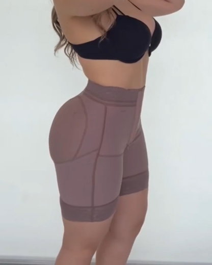 High-waisted Tummy Control Hip-lifting Shorts
