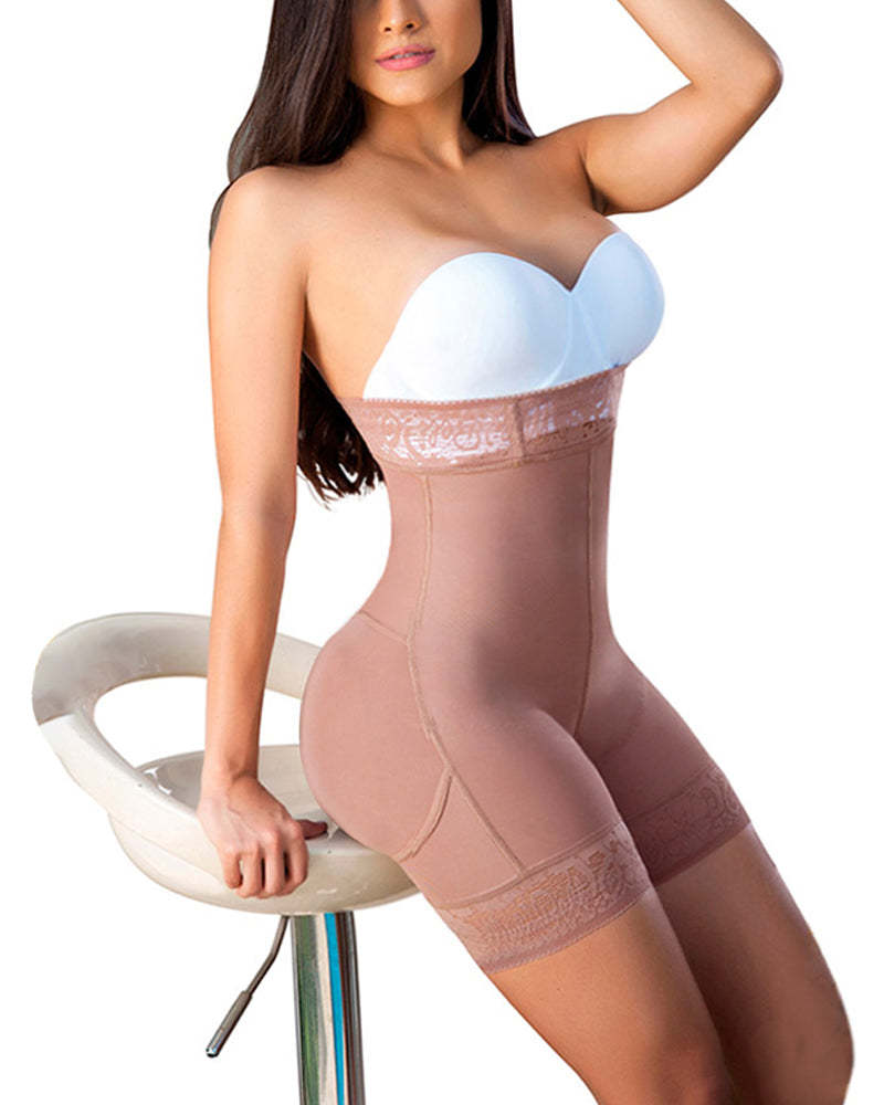 Women Butt Lifter (Crotch With Zipper) Seamless Slimming Shorts