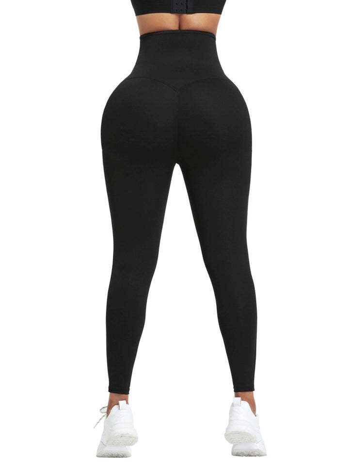 LEGGINGS WITH BLUE NEOPRENE TUMMY CONTROL