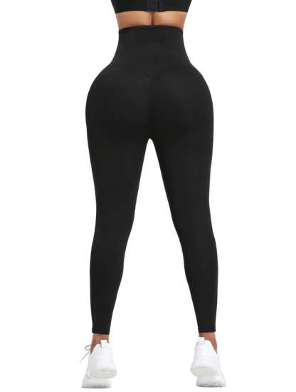 LEGGINGS WITH BLUE NEOPRENE TUMMY CONTROL