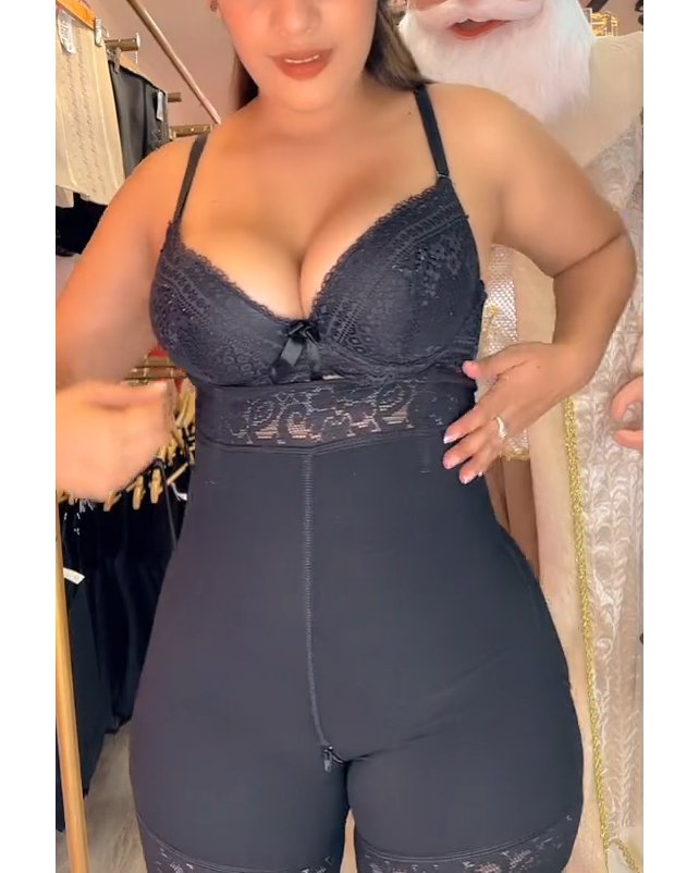 Women Butt Lifter (Crotch With Zipper) Seamless Slimming Shorts
