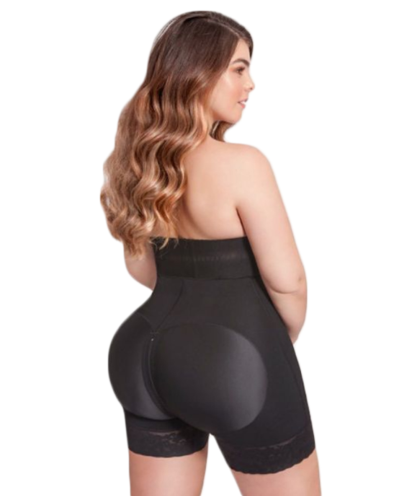 Womens High Waisted Butt Lifter Tummy Control Waist Trainer Hip Enhancer Silicone Lace Shorts