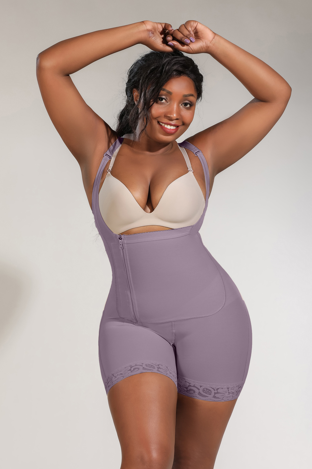 Shapewear Side Zipper Tummy Control Hip Faja