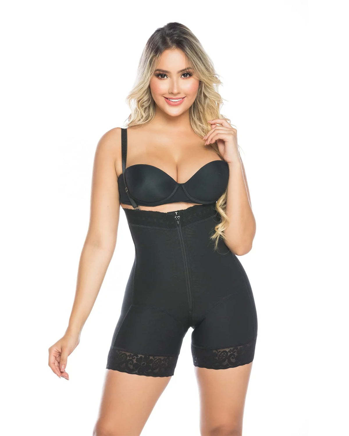 Faja tipo short strapless
