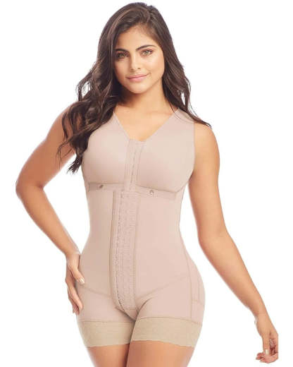 Shapewear For Women HOOK AND EYE CLOSURE Adjustable Breast Support Tummy Control Bodysuit Bodyshaper