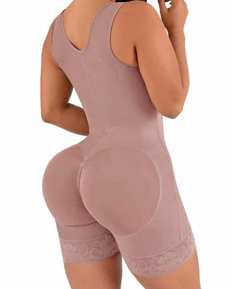 High compression Short Girdle With Brooches Bust Girdle With Bust For Daily And Post-surgical Use