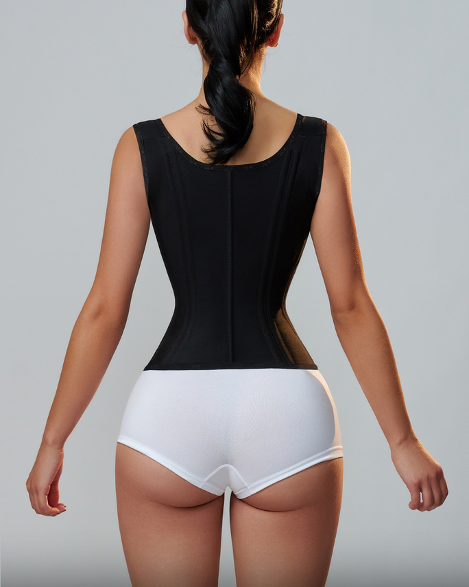 Waist Trainer for Women Corset Vest Body Shaper Cincher Trimmer Tank Top Sport Girdle with Steel Bones