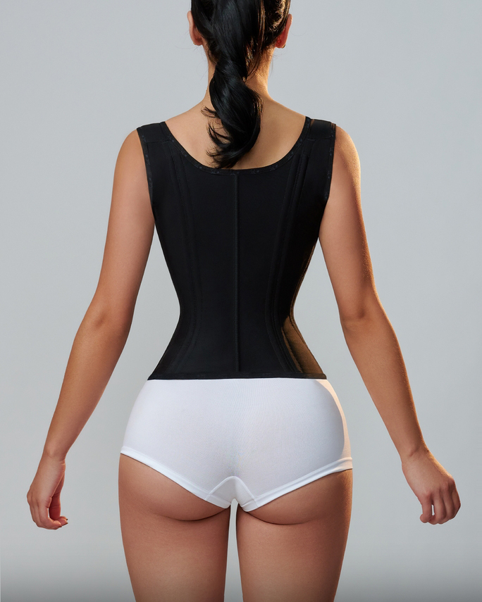 Waist Trainer for Women Corset Vest Body Shaper Cincher Trimmer Tank Top Sport Girdle with Steel Bones