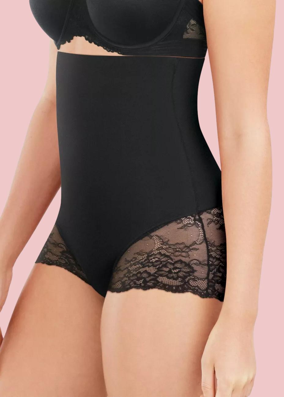 High Waist Shaping Brief With Lace