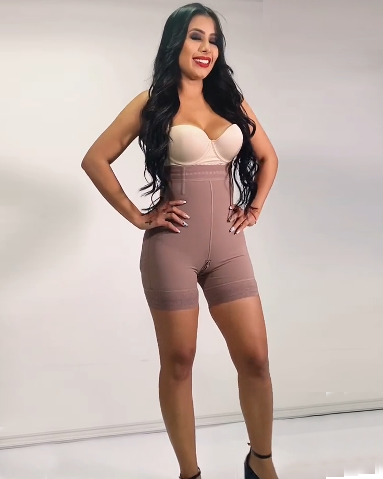 Women Butt Lifter (Crotch With Zipper) Seamless Slimming Shorts