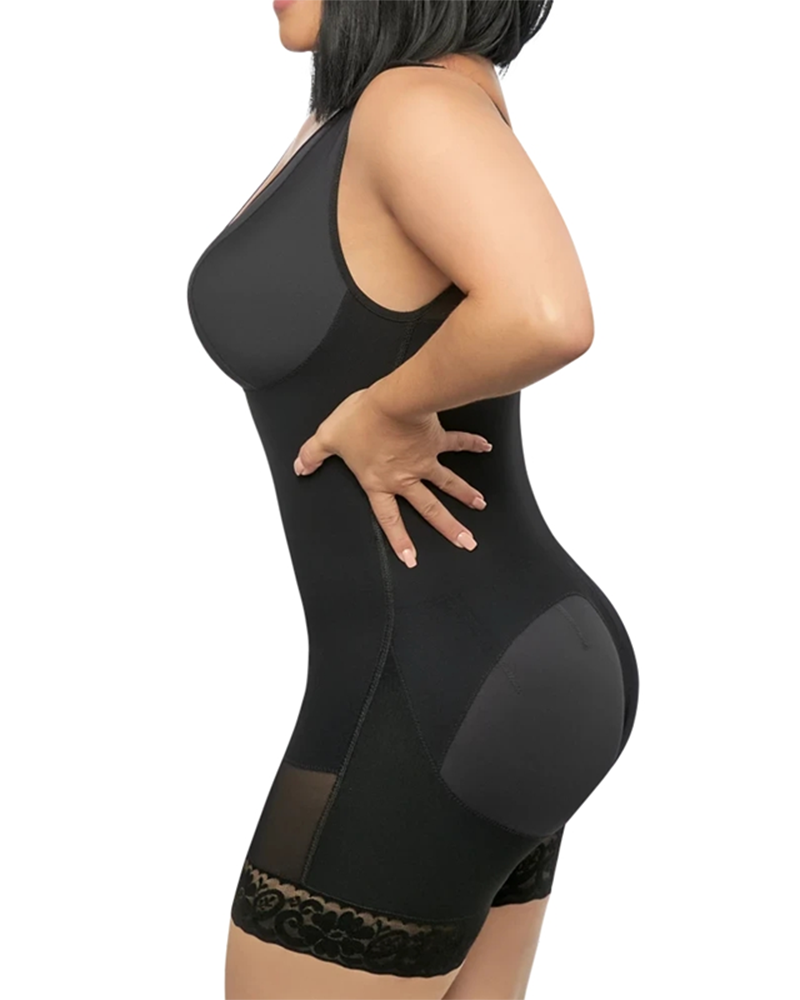 Sleeveless Postparto Post Surgery Compression Garment Control Abdomen Buttoned bodysuit Weight loss fitness