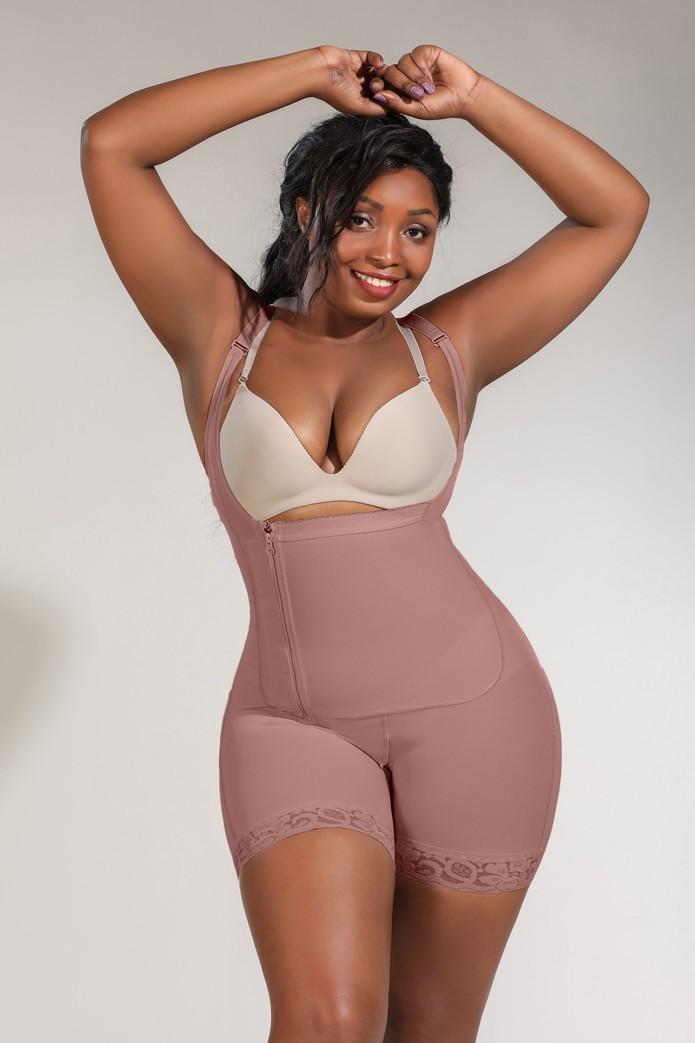 Shapewear Side Zipper Tummy Control Hip Faja