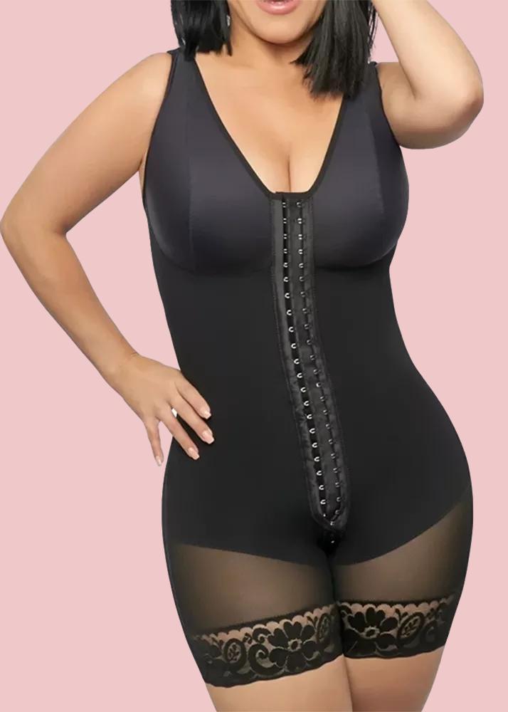 Sleeveless Postparto Post Surgery Compression Garment Control Abdomen Buttoned bodysuit Weight loss fitness