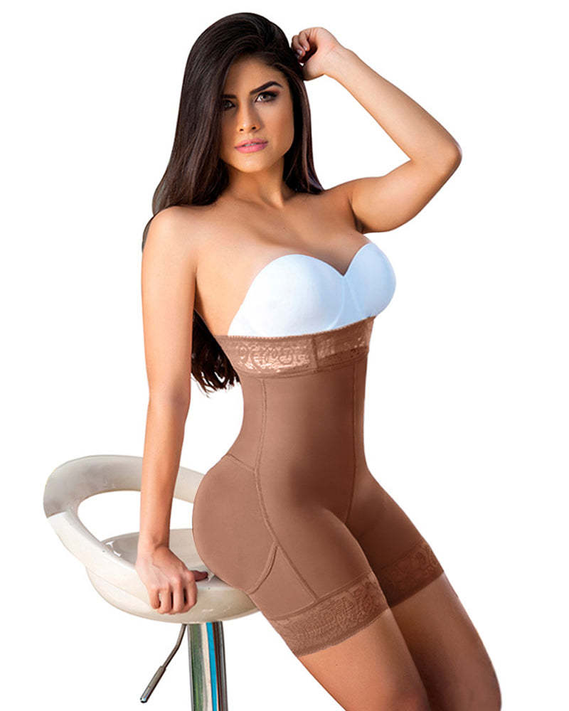 Women Butt Lifter (Crotch With Zipper) Seamless Slimming Shorts