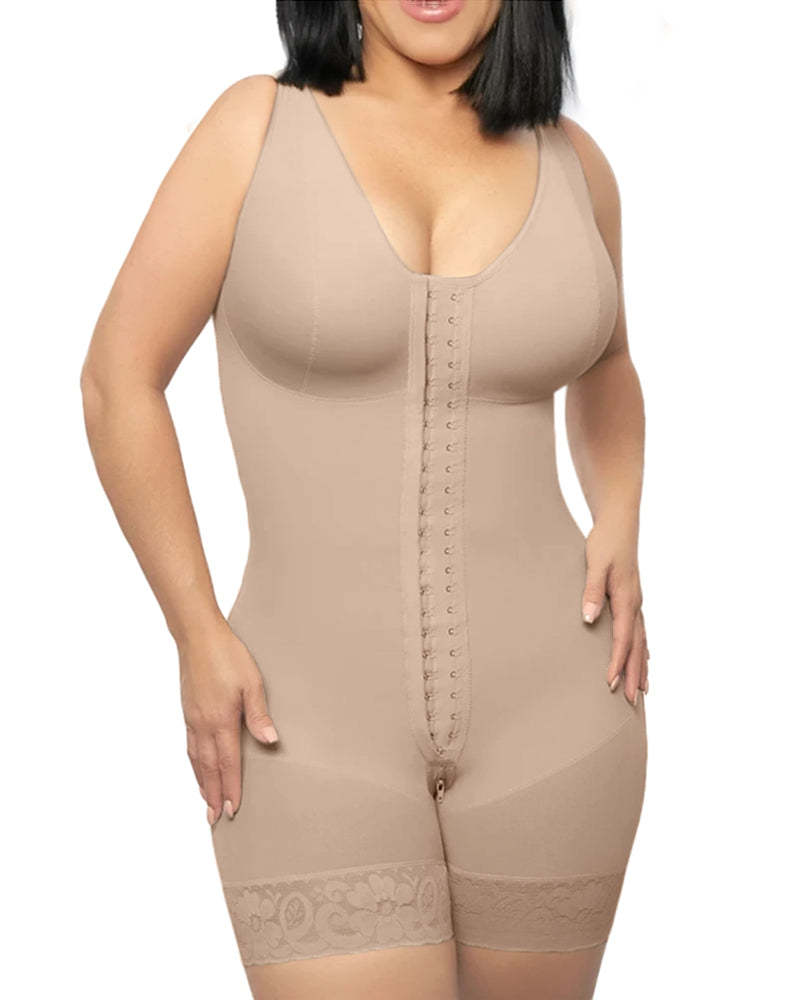 Sleeveless Postparto Post Surgery Compression Garment Control Abdomen Buttoned bodysuit Weight loss fitness