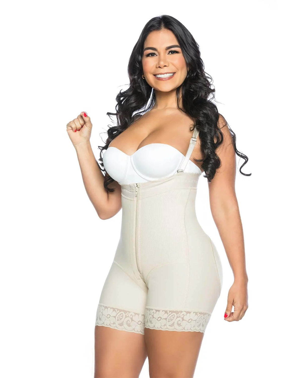 Faja tipo short strapless