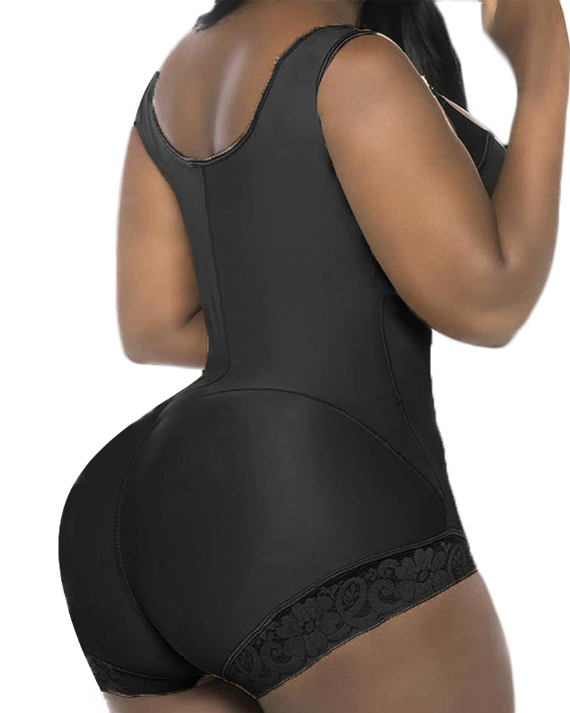 Women's Shapewear Adjustable Shoulder Strap With Strong Compression Slimming Bodysuit