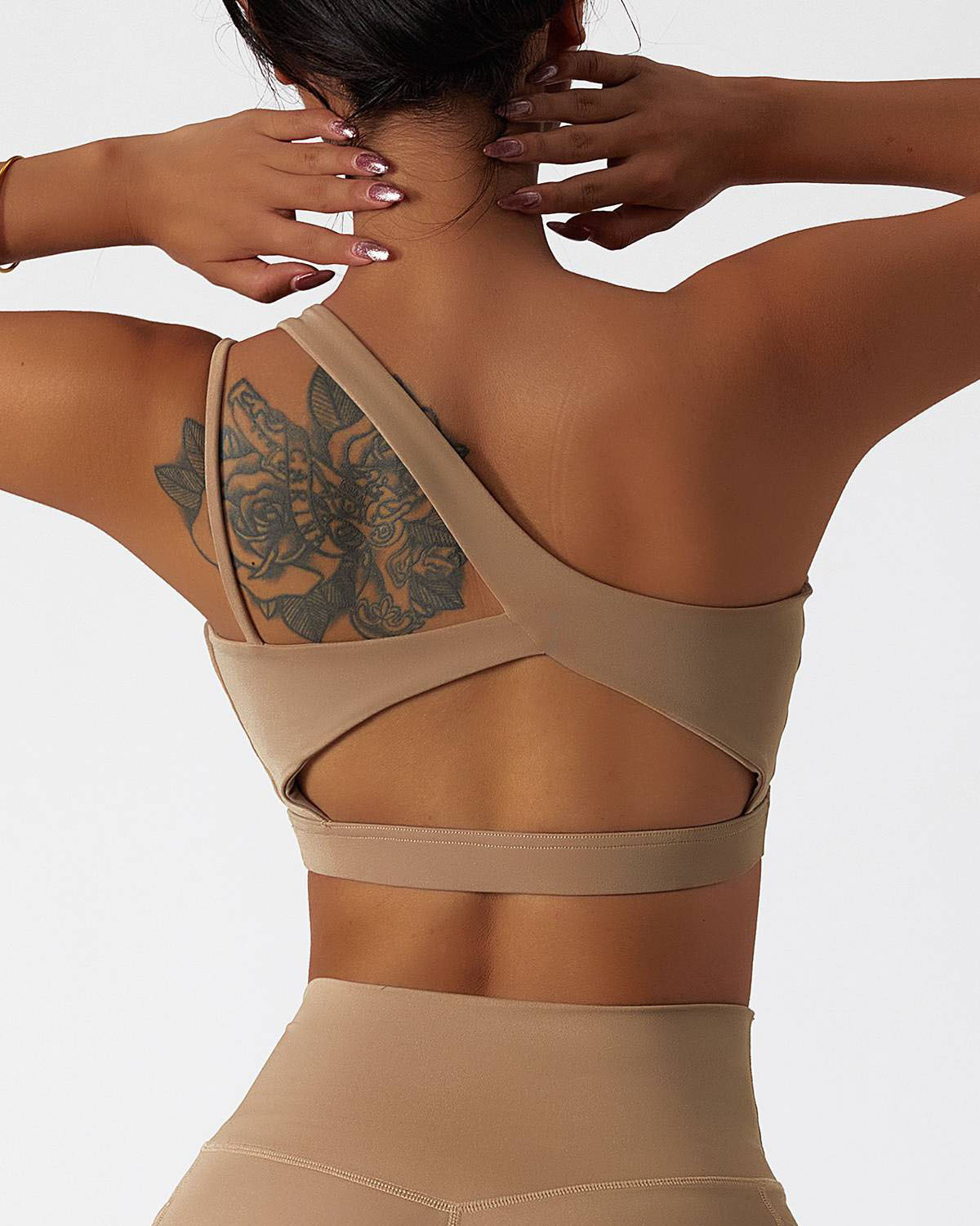 One Shoulder Asymmetrical Sports Bra