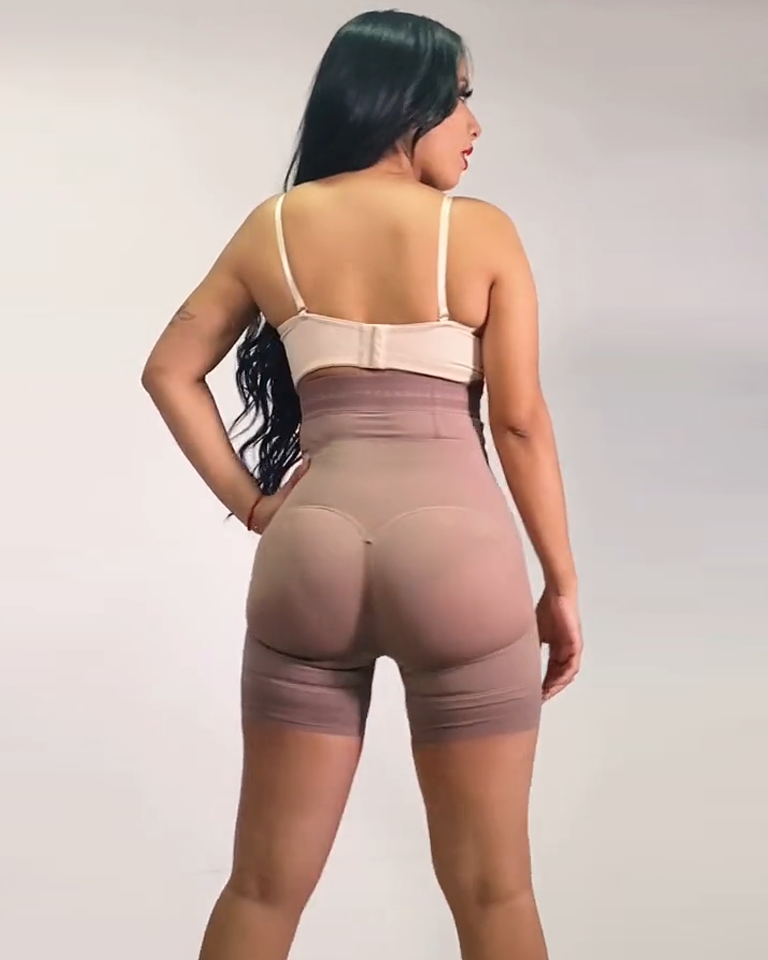 Women Butt Lifter (Crotch With Zipper) Seamless Slimming Shorts