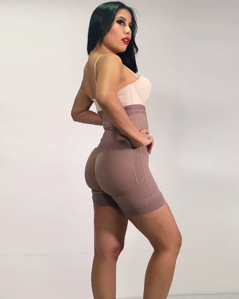 Women Butt Lifter (Crotch With Zipper) Seamless Slimming Shorts