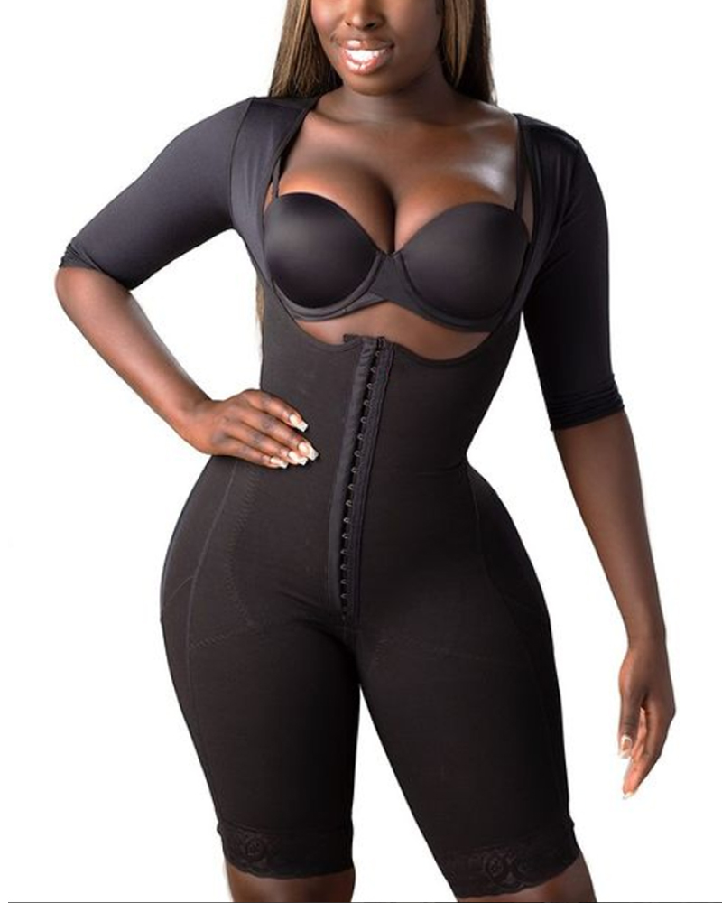 Faja Colombiana Post Surgical Girdle With Side Zipper Body-Suit
