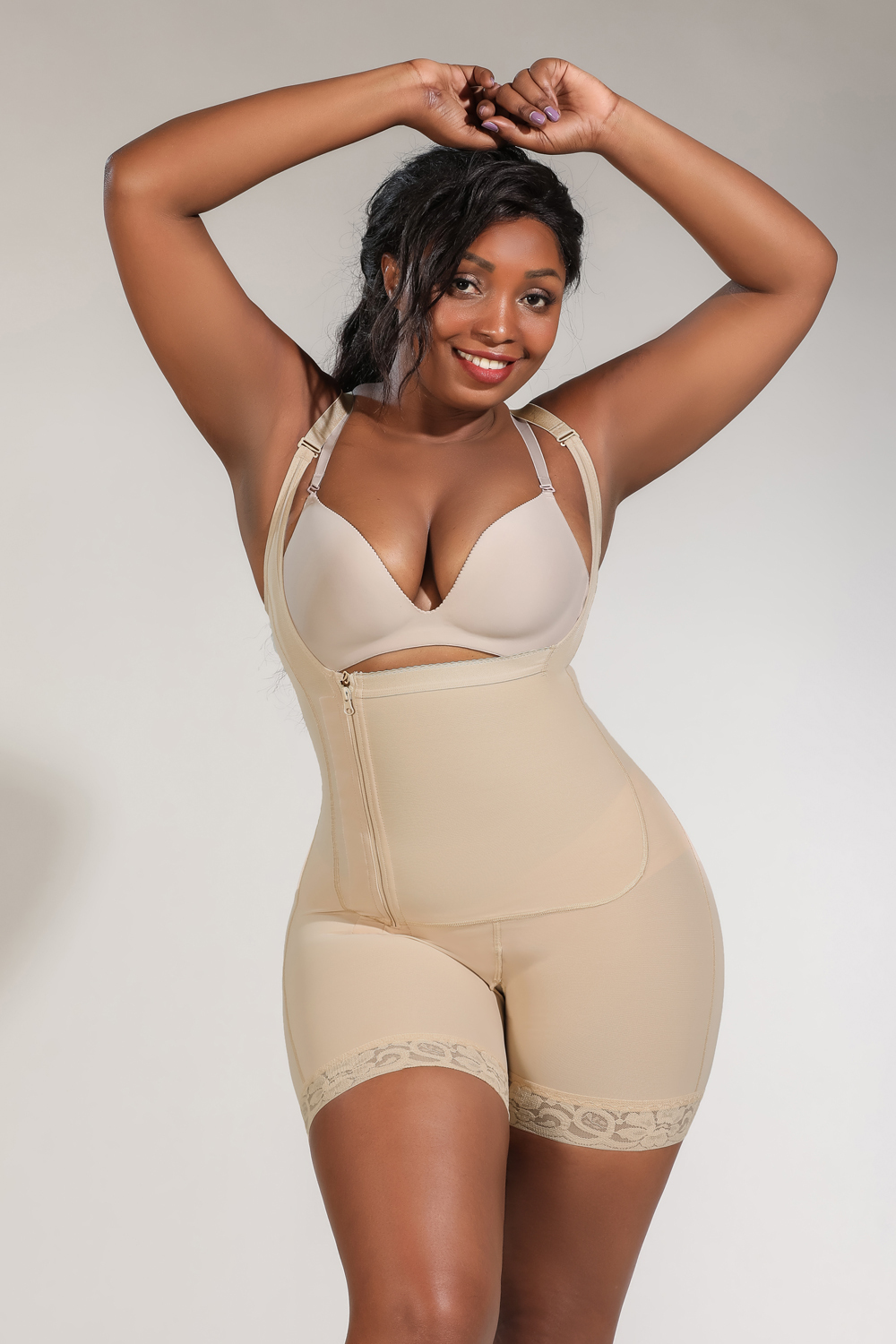 Shapewear Side Zipper Tummy Control Hip Faja
