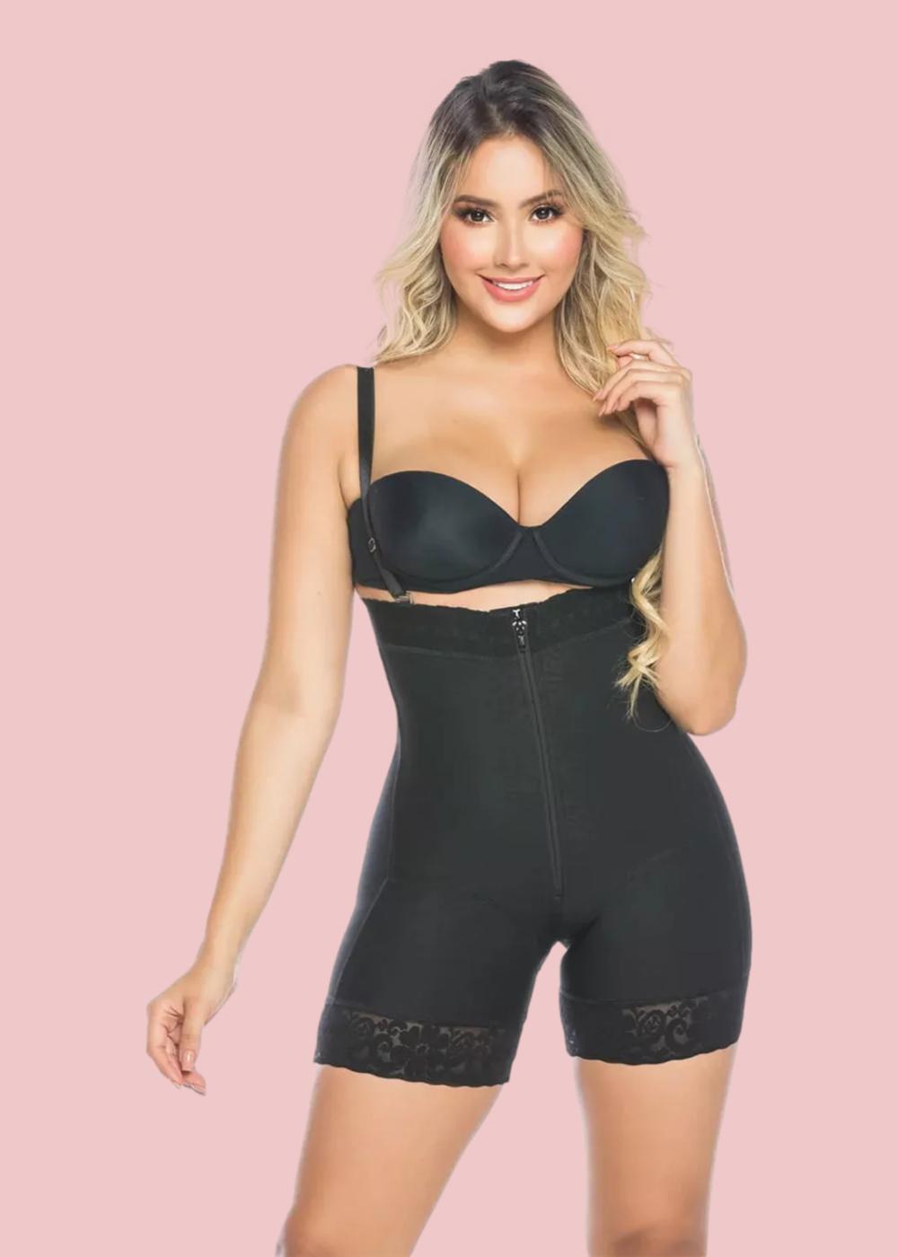 Faja tipo short strapless
