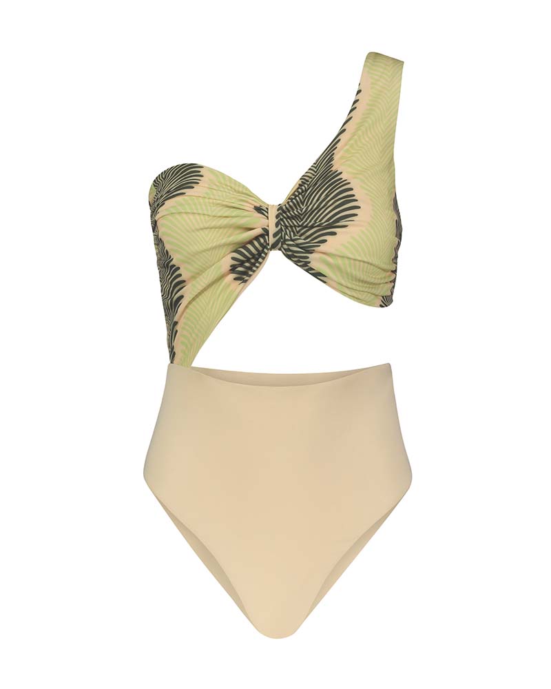 Gatsby Palm Two Tone Swimsuit