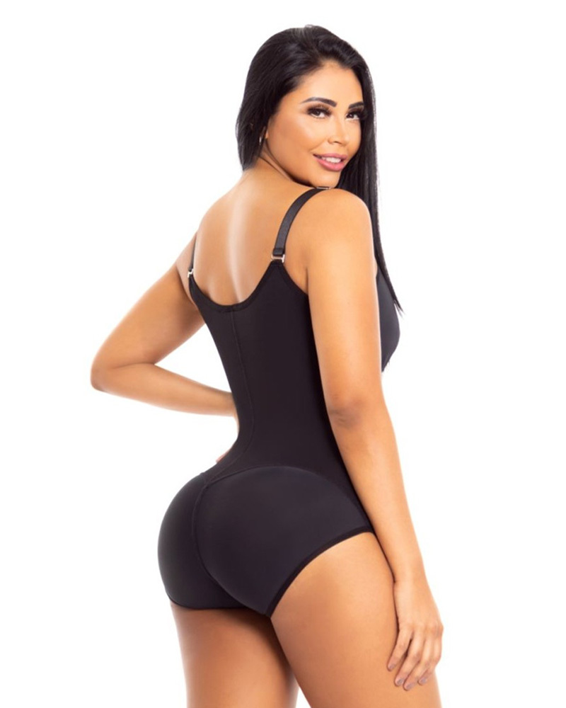 Post Surgery High Compression Shapewear With Zipper shaper Bra Post partum Lift buttocks Silicone Lace For Better Grip