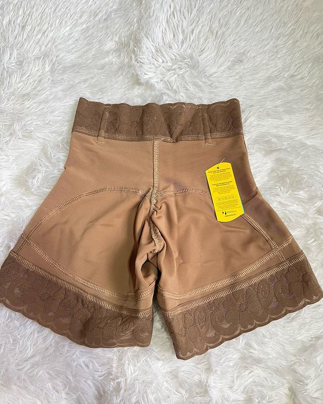 Lace Butt Lift Shaper Zipper Short