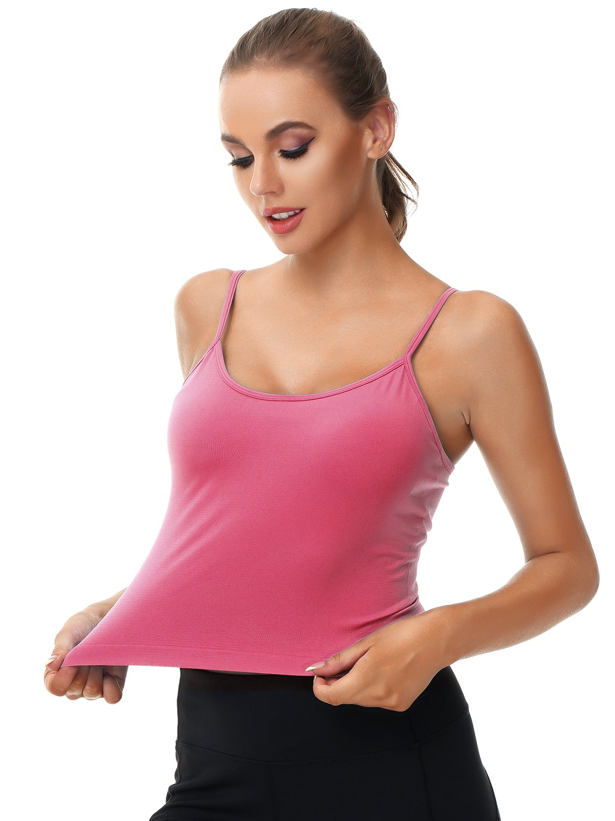 Pullover  Camisole Removeble Pad Adjustable Strap Yoga Bra