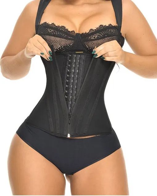 Ultra Waist Girdle With 13 Wheels With Brooches And Closure, Creates Hourglass Silhouette-Curvy-Faja