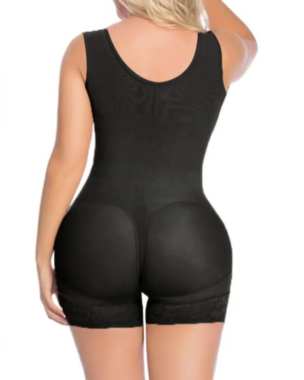 Plus Size Postpartum Sleeveless Short Bodysuit Shaper-Curvy-Faja