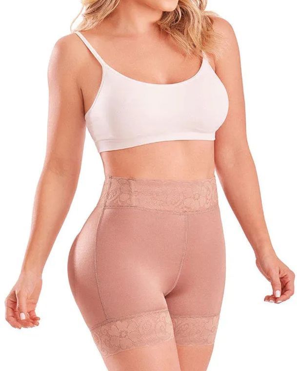 Medium Compression Sculpting Lift Shorts-Curvy-Faja