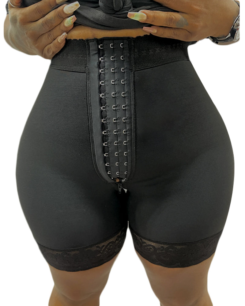 Slimming Fajas Lace Butt Lifter  Charming Curves Butt Lifting Short 3 Hooks-Curvy-Faja