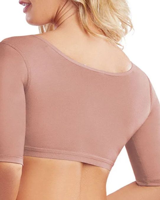 Women'S Post Surgical Surgery Bra Posture Corrector With Sleeves Brasier Post Operatorio-curvy-faja