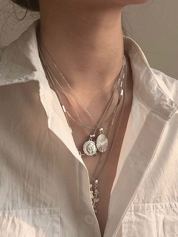 5 CHAINS FASHION NECKLACE-Curvy-Faja