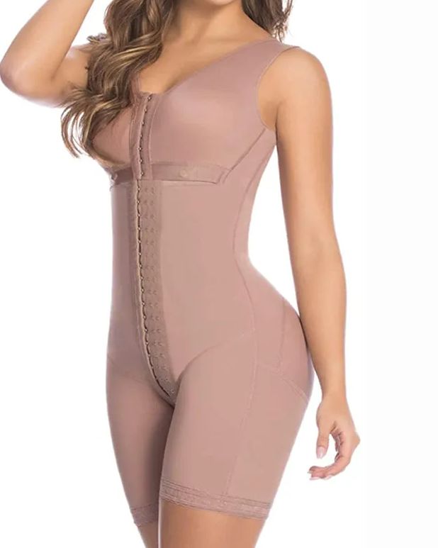 Women's Tummy Control Shapewear High Compression Faja Bodysuit Postpartum-Curvy-Faja