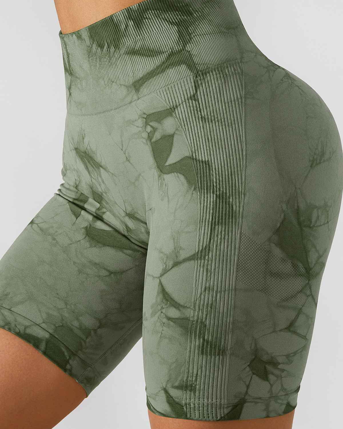 Tie Dye Scrunch Butt Biker Shorts