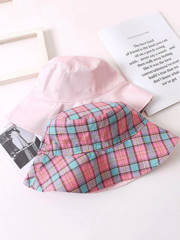 Leisure Versatile Plaid Fisherman Hat-Curvy-Faja